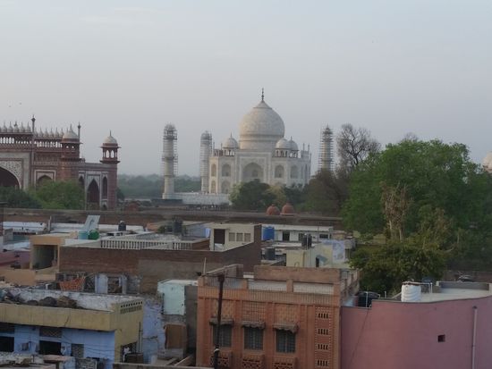 Der blick vom saniya hotel aus