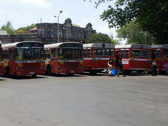 Busse lokaler art vor dem CST