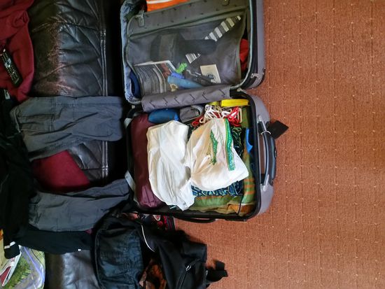 Der koffer is gepackt,kann losgehen