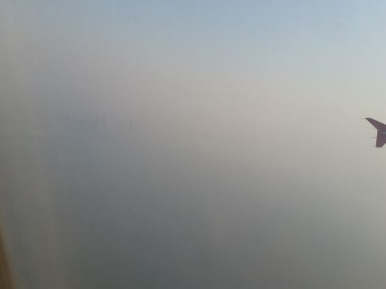 Bombay von oben und im Dunst