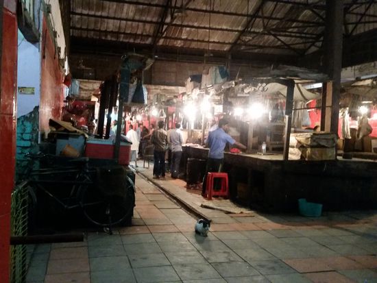 Marktbude nach Feierabend