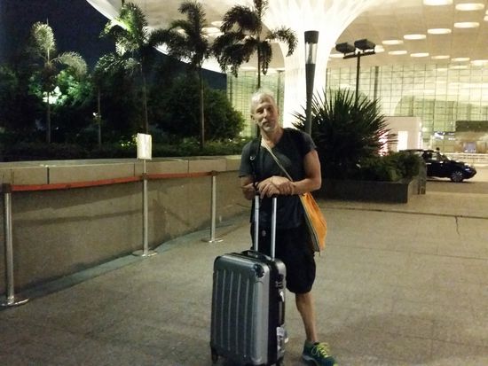 Abreisefertig vor der Enterprise