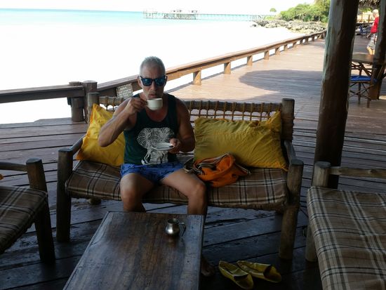 Der einzige 2$ Kaffee,den ich mir erlaube auf dieser Insel