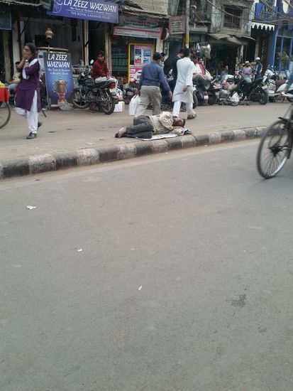 Bittere Armut ist in Delhi allgegenwärtig