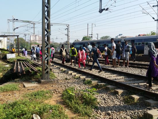 Weg vom Bahnhof zum Busbahnhof