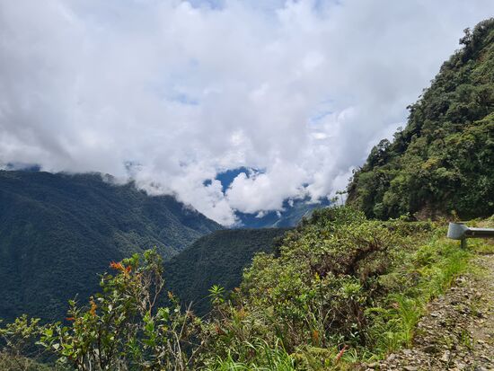 Die wolken tief, die Sicht dennoch grandios