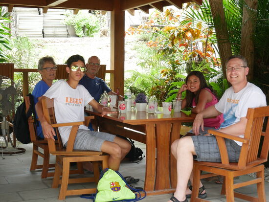 Mittagessen - es war sehr lecker (Fusionsküche japanisch-thailändisch)!