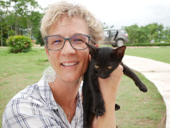 Miauende Begegnung - wir hätten sie am liebsten mitgenommen...