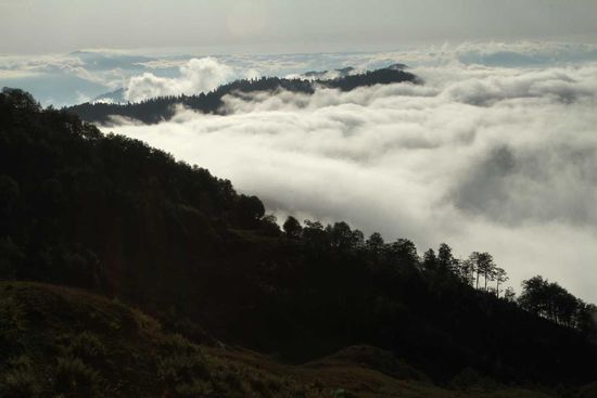 Zum Abschied zauberhaftes Wolkenspiel