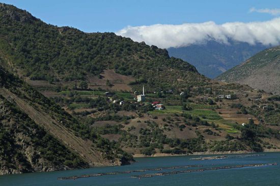 Frischer Fisch direkt aus den Fischzuchtreusen