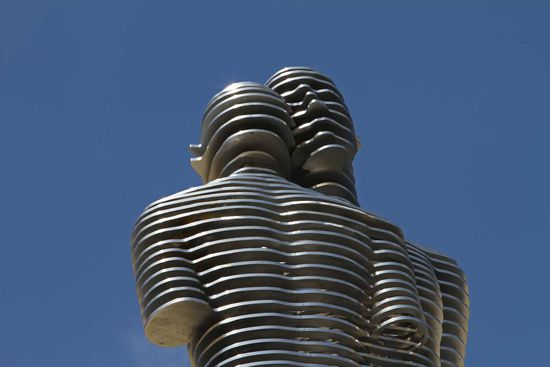 Skulptur Ali und Nino