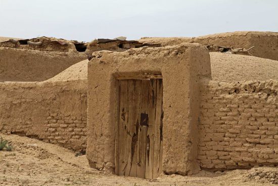 Häuser in Lehmziegelarchitektur