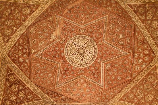 Deckenbemalung der Außengalerie