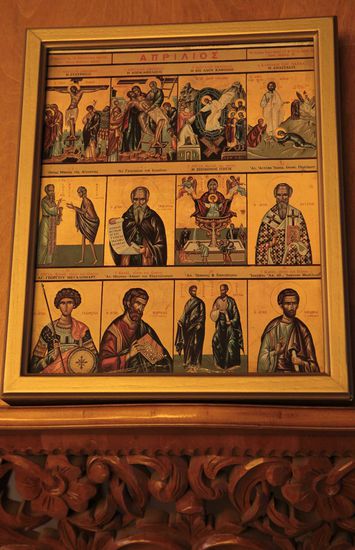 Wertvolle Ikonen schmücken die Kirche Hagios Demetrios