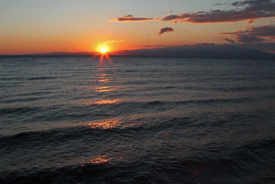 Sonnenuntergang zum Abschluß unsere Inselrundfahrt