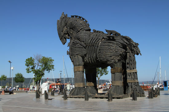Das Trojanische Pferd von Canakkale ist unserer Meinung nach schöner als das von Troja.