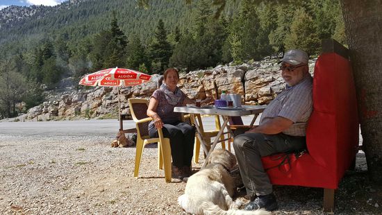 Mittagspause mit köstlichem Fladenbrot