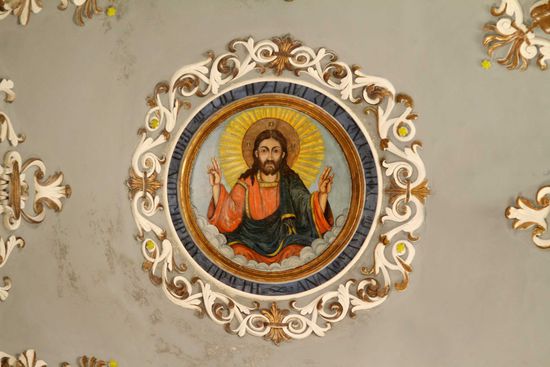 Deckenmalerei der St. Helena Kirche