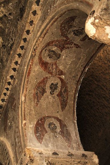 Kirche von Selime - bemalte Bögen