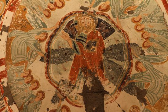 Agacalti Kilisesi - Himmelfahrtsszene in der Kuppel