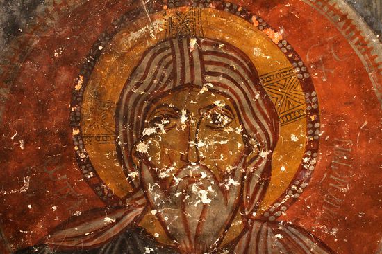 St. Georgskirche - Wandmalerei