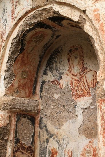 Reste von Wandmalereien