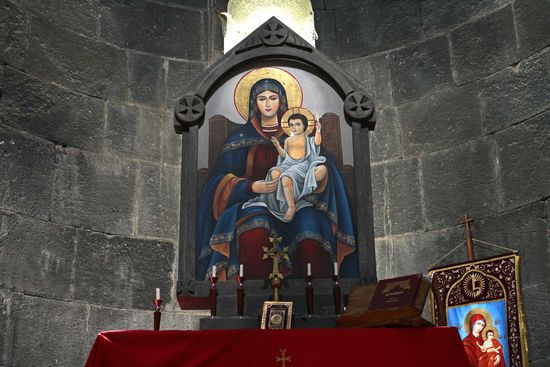 Die Klosteranlage Tegher - Die Altar-Ikone