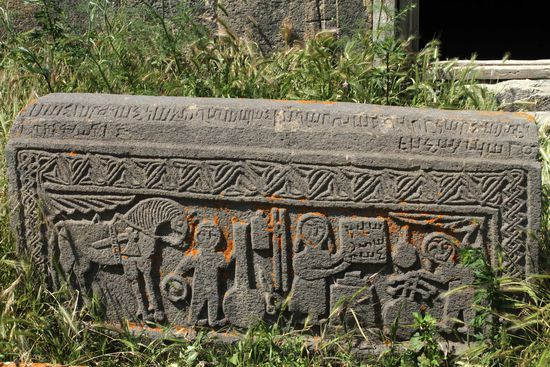 Vorotnavankh Kloster - Verzierter Grabstein