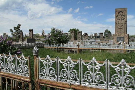 Noratus - großer Friedhof, neuer Bereich