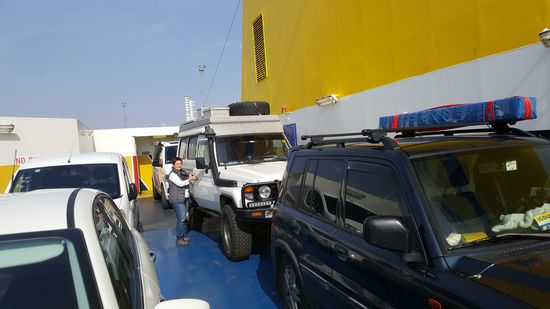 Unser Grizzly ist an Bord