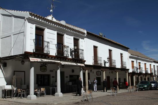 Fachwerkhäuser im kastilischen Stil