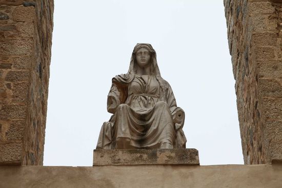 Das Römische Theater - Statue der Diana