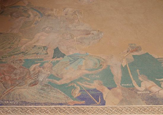 Casa del Mitreo - Bodenmosaik