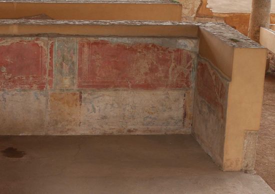 Casa del Mitreo - Wandmalerei