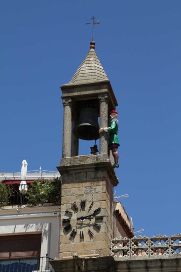 Plasencia - Plaza Mayor - Uhrenturm
