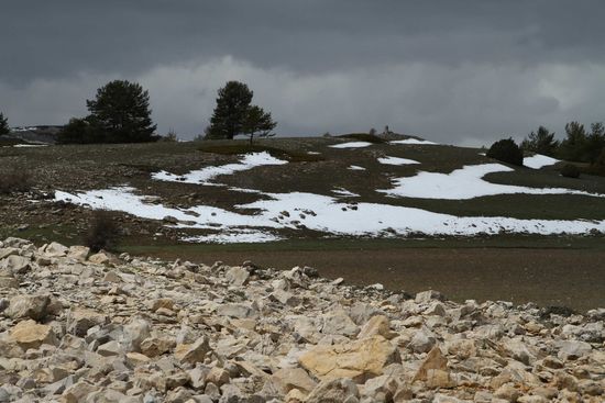 Zum Tagesabschluss noch etwas Schnee