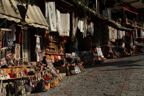 Festung von Kruja - die Basarstraße