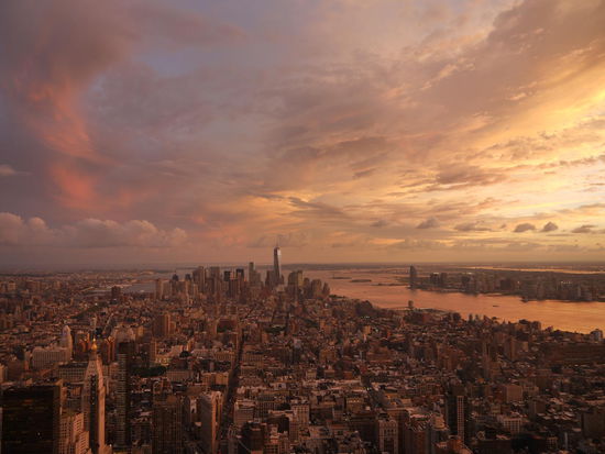 Manhattan-Skyline in der Abenddämmerung *herrlich*