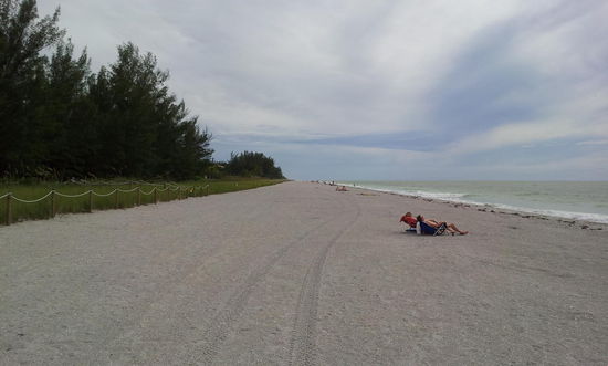 Am Strand von Sanibel Island.