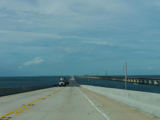 Auf dem Weg über die Keys bis nach Key West.