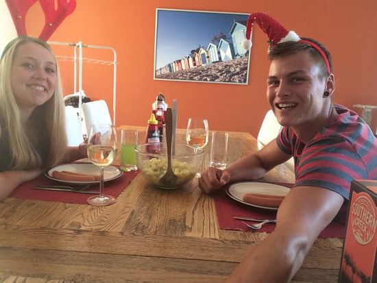 Christmas 2015 - Würstchen und Kartoffelsalat, ganz traditionell! 