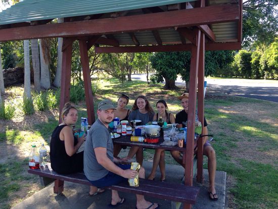 Woolgolga - Frühstück mit Jony und Wambo 