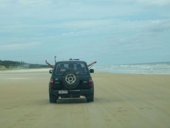 Fraser Island Tour - GoPro-Alarm - Da war wohl was Interessantes zu sehen! 