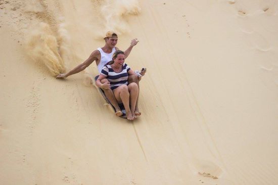 Fraser Island Tour - Sandboarding! Es hat sooo Spaß gemacht!