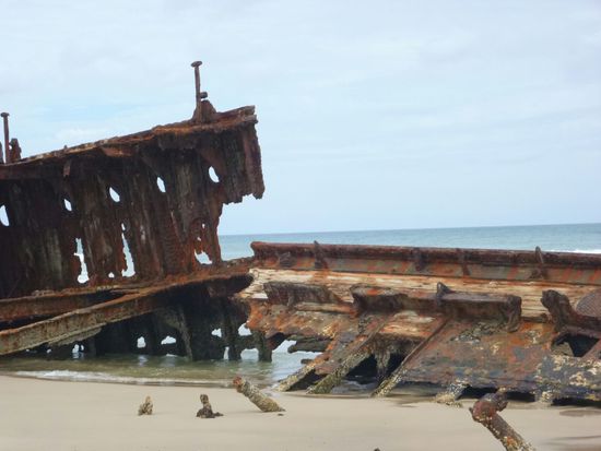 Fraser Island Tour - berühmtes Schiffswrack