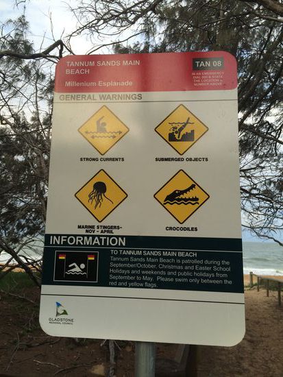 Tannum Sands - Krokodile und Quallen! 