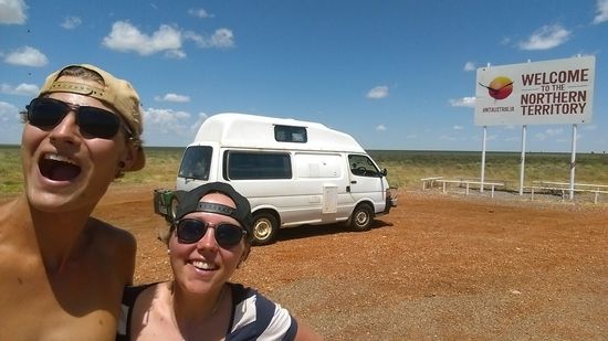 Outback - Grenze von "Queensland" und "Northern Territory"