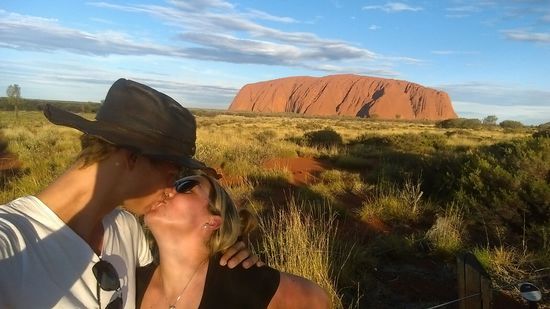 Outback - Uluru- Katatjuta-Nationalpark - Sonnenuntergang am Uluru
