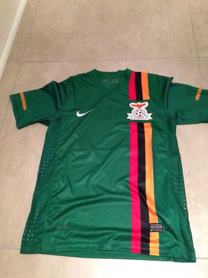 Trikot der zambischen Fußballnationalmannschaft.