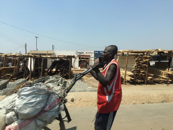 Kabwe, Holz- und Steinhandel